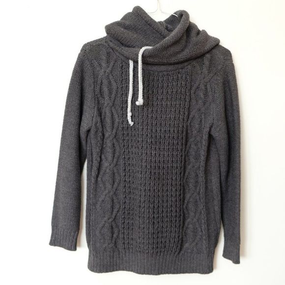 11STREET Womens Cowl Neck Sweater Hoodie - Picture 2 of 8